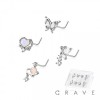 8PCS OF ASSORTED CZ DANGLE 316L SURGICAL STEEL L-SHAPE NOSE STUD BOX